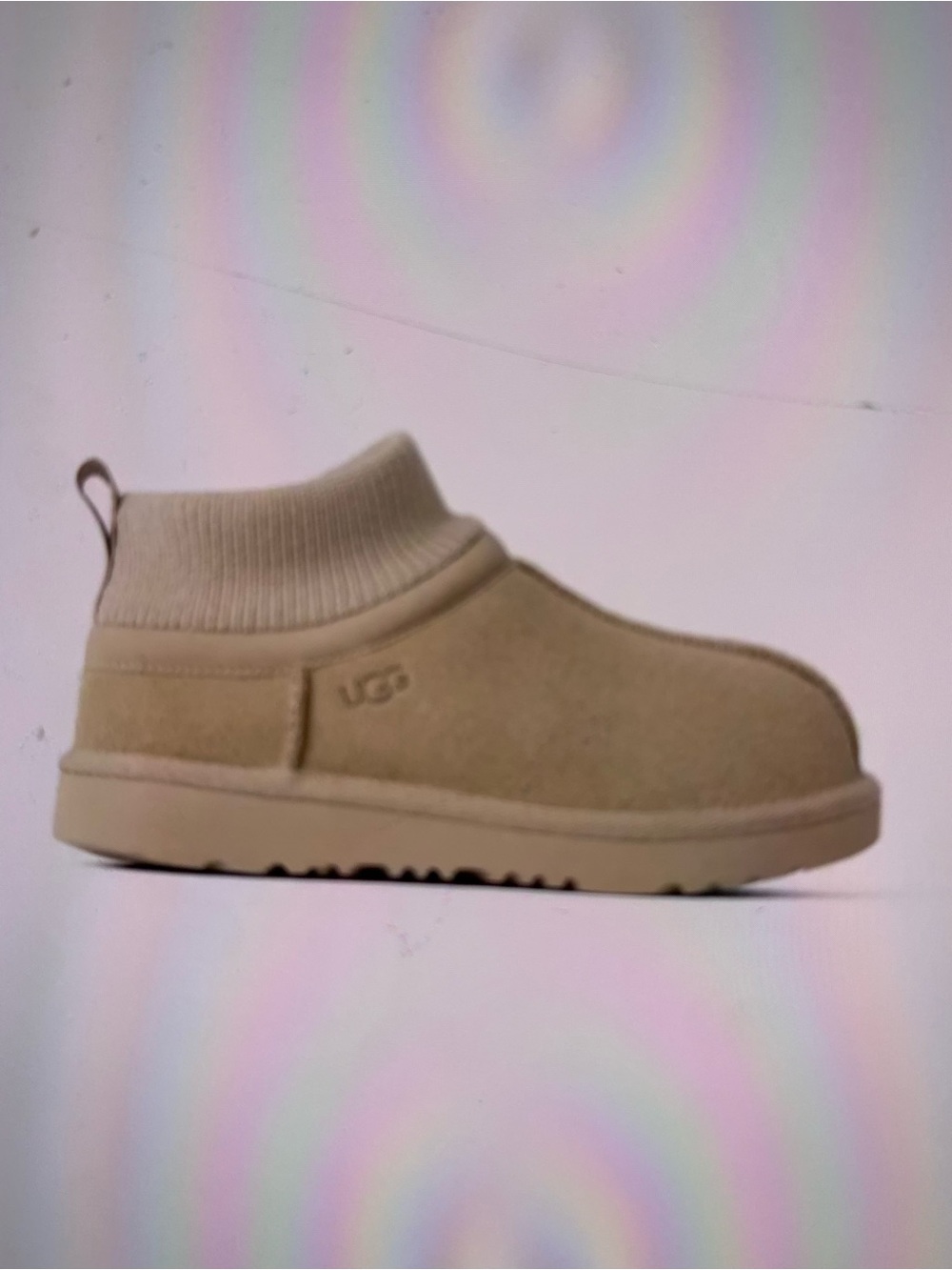 New UGG Classic Ultra Strength Kids Slip-On Boot in Sand/Tan sz 9